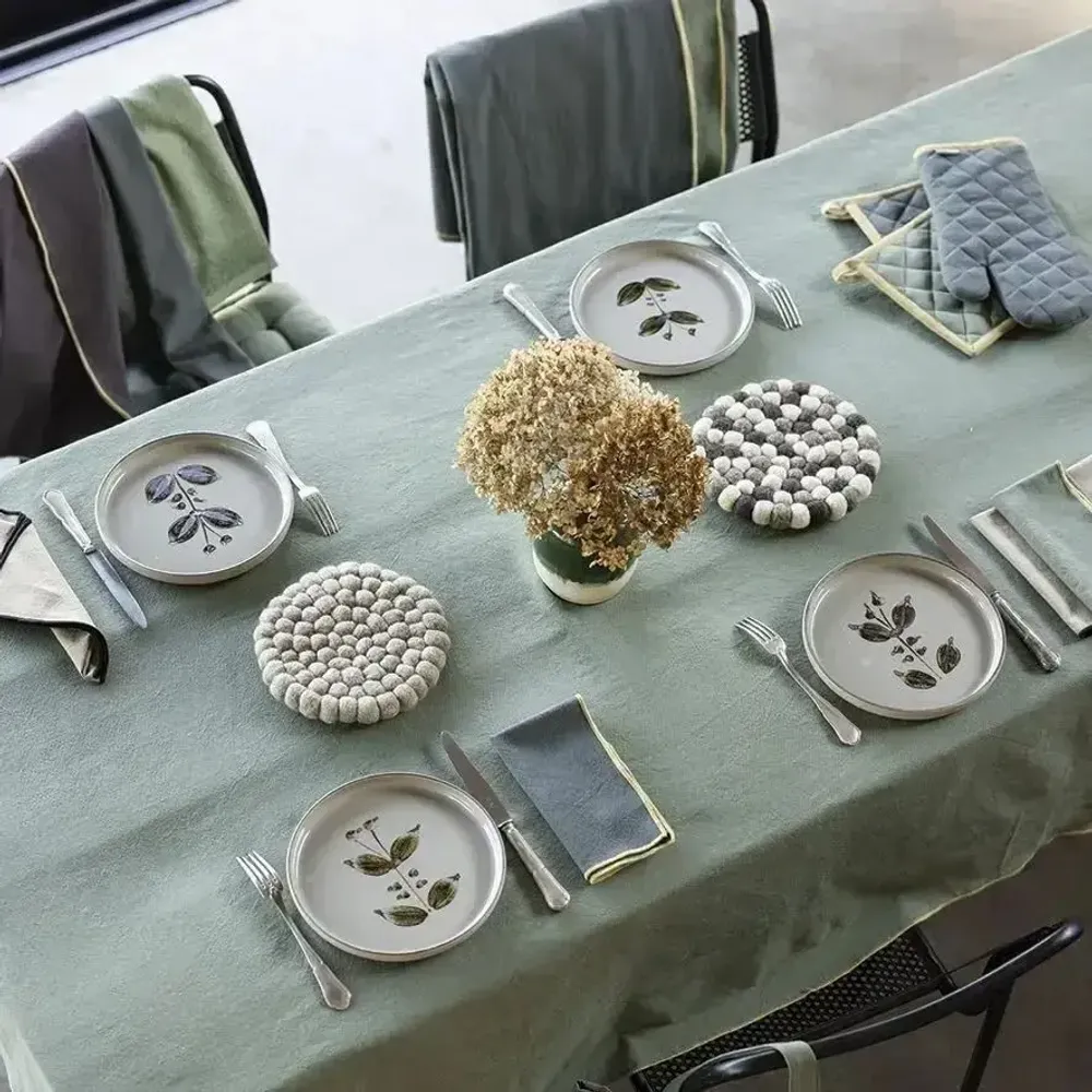Table mat - Brian Recycled Trivet Naturel Diamètre 20 - MAISON VIVARAISE - SDE VIVARAISE WINKLER