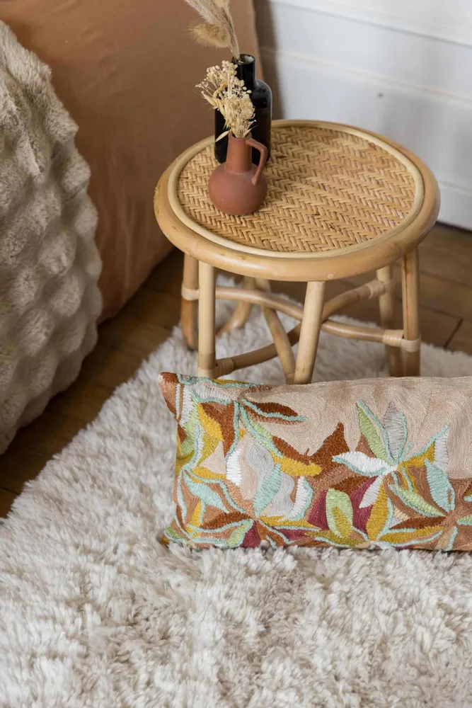 Cushions - Embroidered Cushion Alina Dragée 30 X 50 - MAISON VIVARAISE - SDE VIVARAISE WINKLER