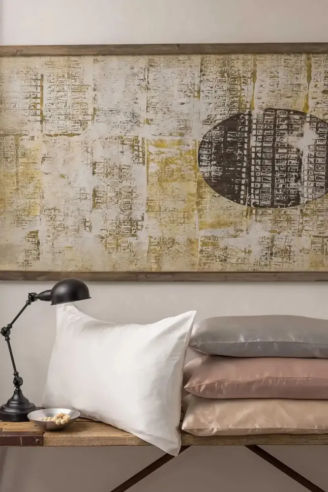 Bed linens - Ashley Pillowcase Latte 65 X 65 - MAISON VIVARAISE - SDE VIVARAISE WINKLER