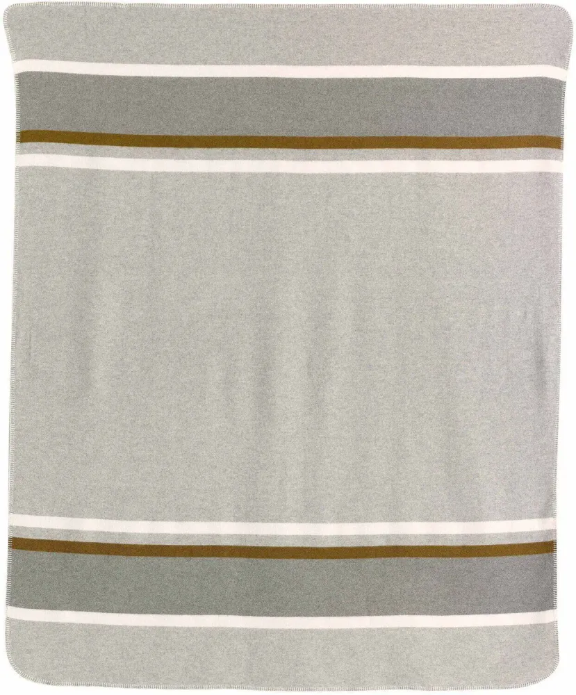 Plaids - Plaid jacquard recyclé Gioia Perle 140 x 185 - MAISON VIVARAISE - SDE VIVARAISE WINKLER