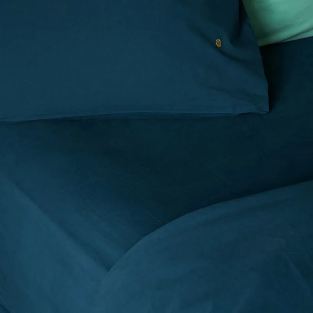 Bed linens - Céleste Fitted Sheet Orage 200 X 180 - LA CERISE SUR LE GATEAU