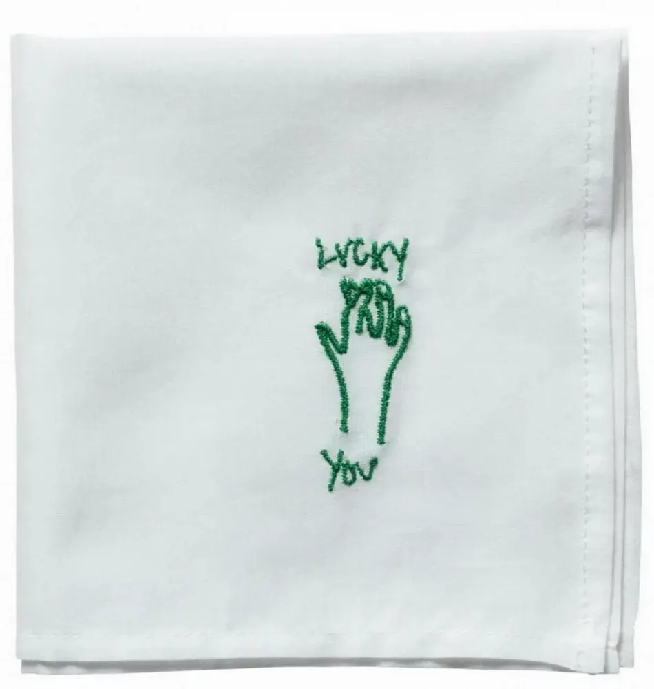 Clutches - Hankie Lucky Handkerchief Vert 25 X 25 - LA CERISE SUR LE GATEAU