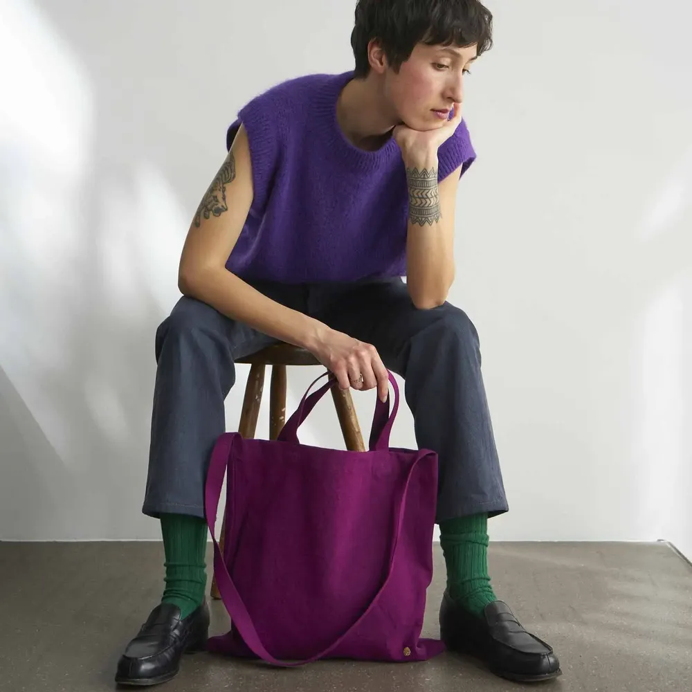 Bags and totes - Iona City Bag Purple rain 38 X 38 - LA CERISE SUR LE GATEAU