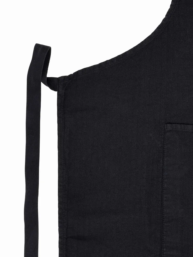 Aprons - Marcel Food Kitchen Apron Caviar 90 X 75 - LA CERISE SUR LE GATEAU
