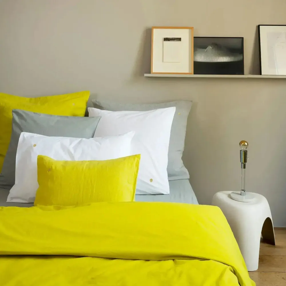 Linge de lit - Taie d'oreiller Céleste Milk 70 x 50 - LA CERISE SUR LE GATEAU