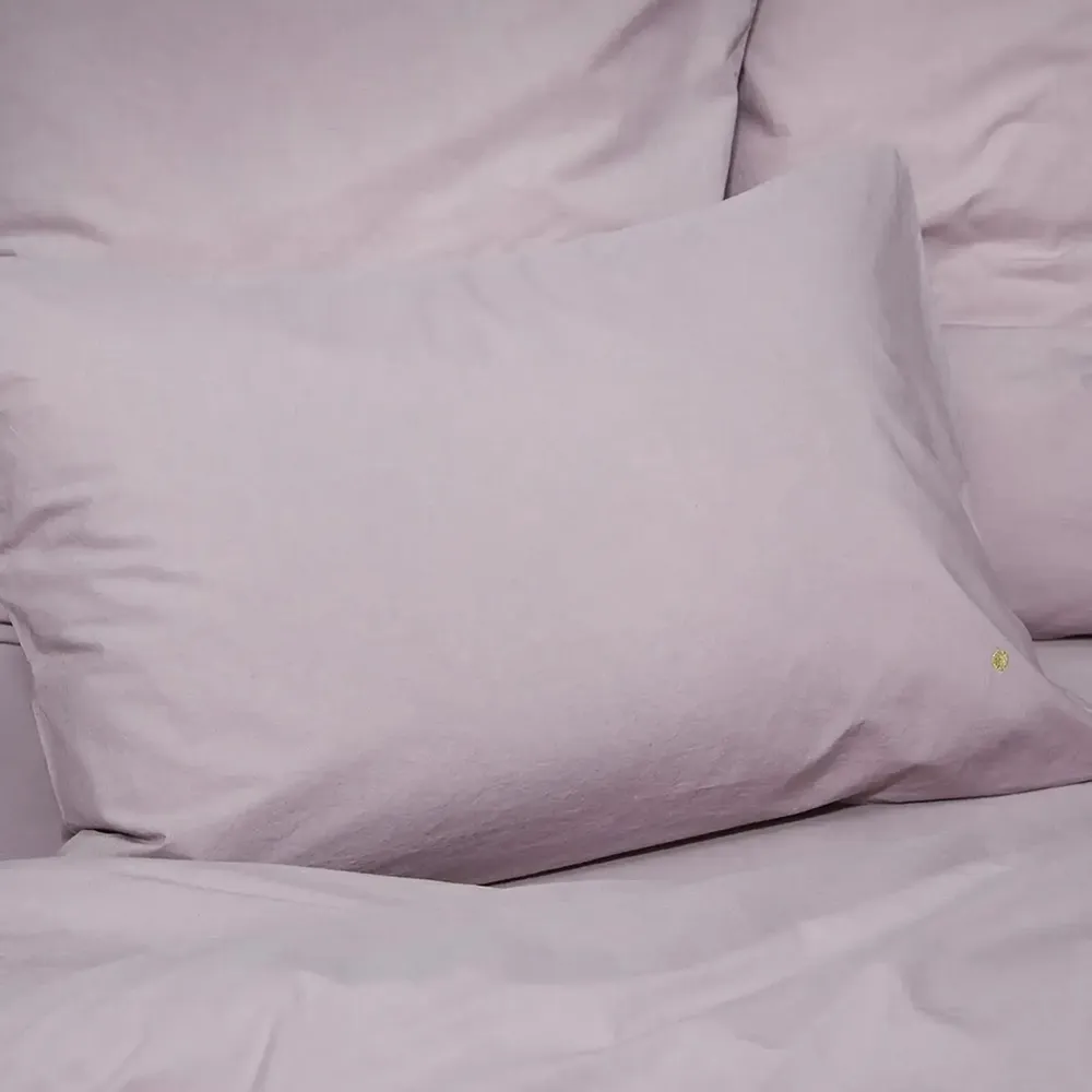 Linge de lit - Taie d'oreiller Céleste Poivre rose 65 x 65 - LA CERISE SUR LE GATEAU