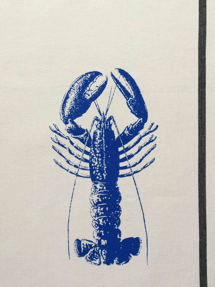 Torchons - Torchon Homard bleu Mécano Ecru 70 x 50 - LA CERISE SUR LE GATEAU