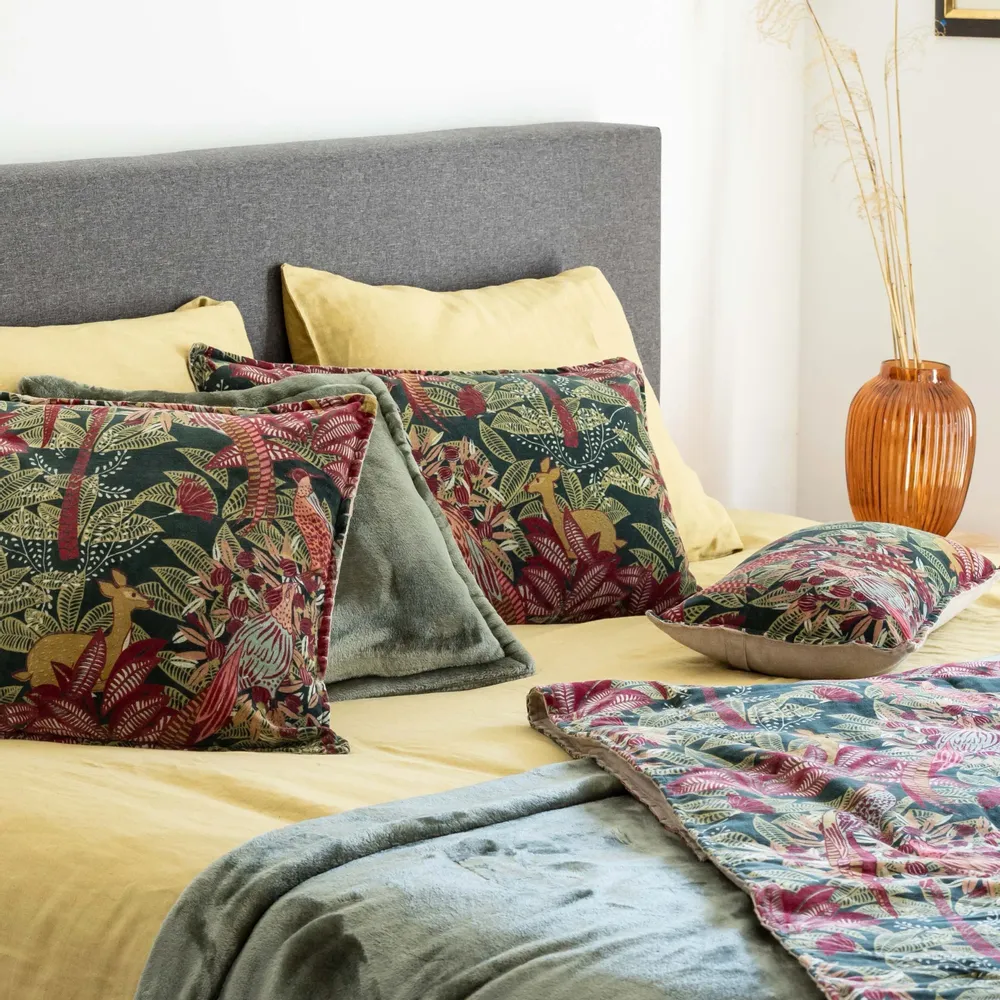 Cushions - Ewan Printed Cushion Multico 40 X 65 - MAISON VIVARAISE - SDE VIVARAISE WINKLER