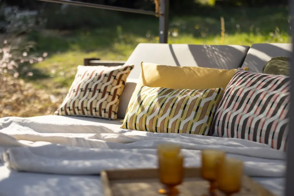 Coussins - Coussin Kali outdoor Mirabelle 30 x 50 - MAISON VIVARAISE - SDE VIVARAISE WINKLER