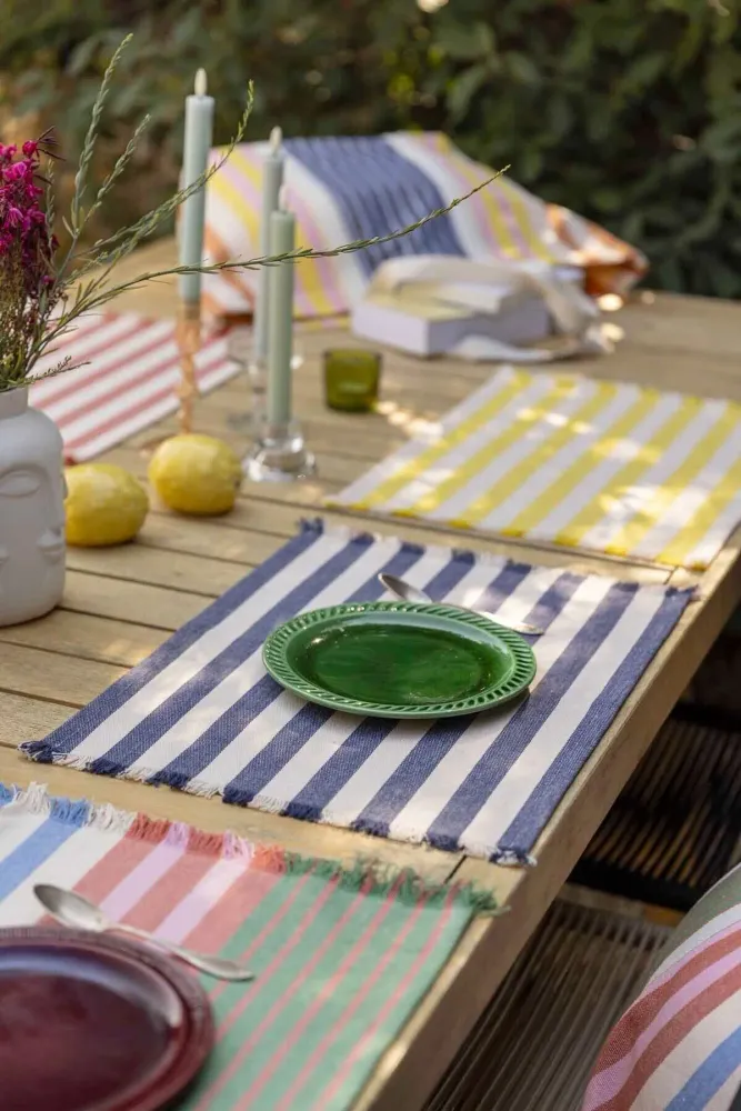 Nappes - Set de table Yanis recyclé Tomette 35 x 45 - MAISON VIVARAISE - SDE VIVARAISE WINKLER