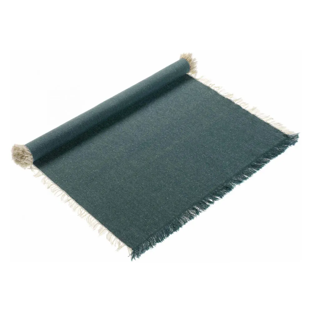Linge de table textile - Chemin de table recyclée Kalea Forêt 50 x 150 - MAISON VIVARAISE - SDE VIVARAISE WINKLER