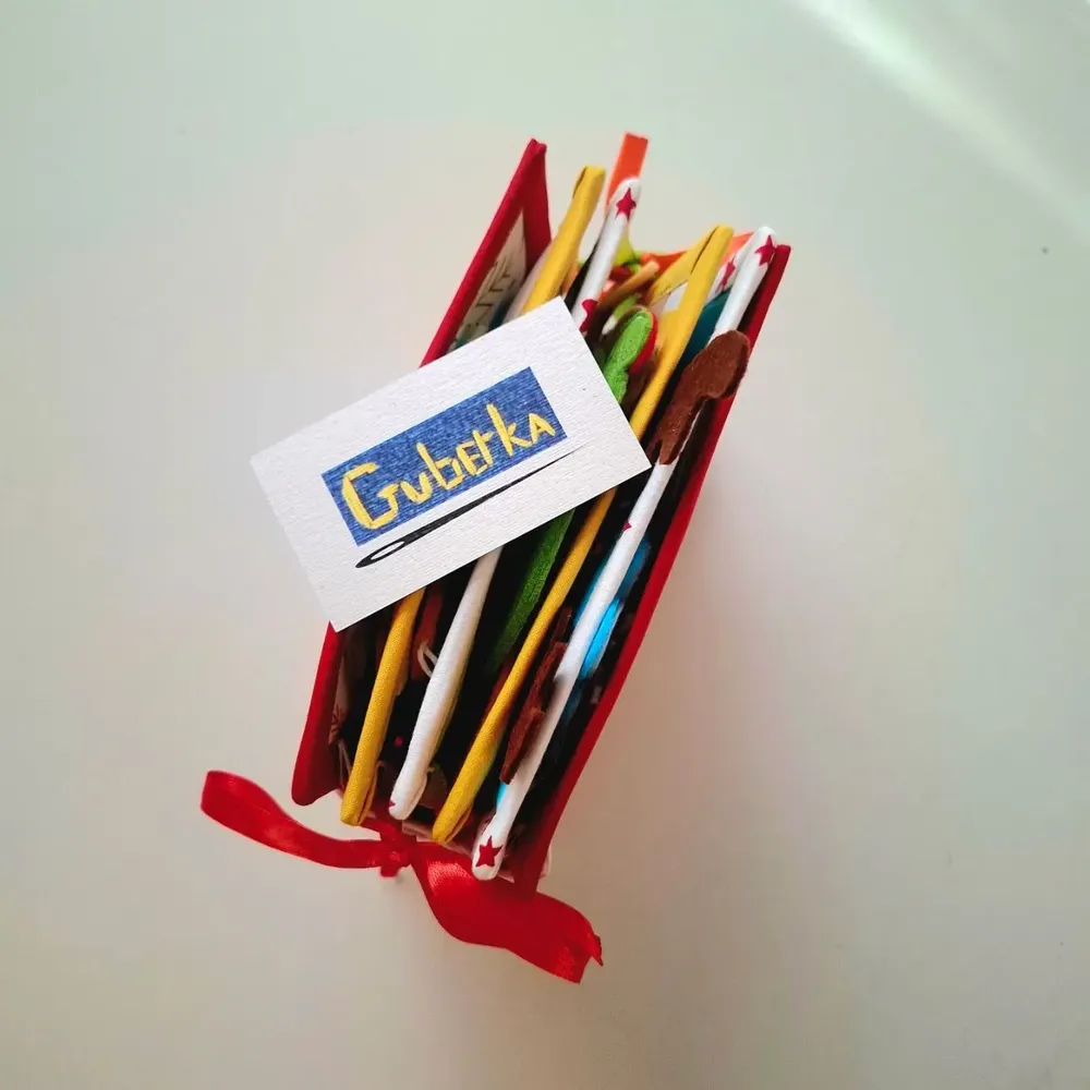 Soft toy - Christmas Interactive Textile Book | Handmade Quiet Book for Children - GUBERKA