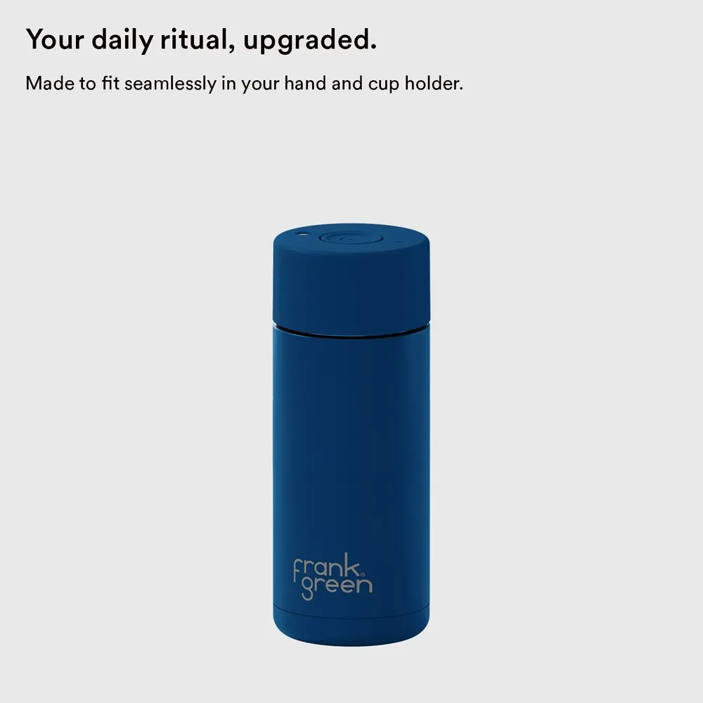 Tasses et mugs - Reusable Cup with Push Button Lid 16oz/475ml - FRANK GREEN LIMITED