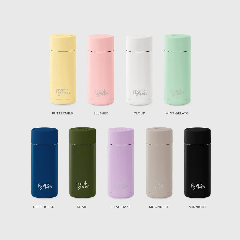 Tasses et mugs - Reusable Cup with Push Button Lid 16oz/475ml - FRANK GREEN LIMITED