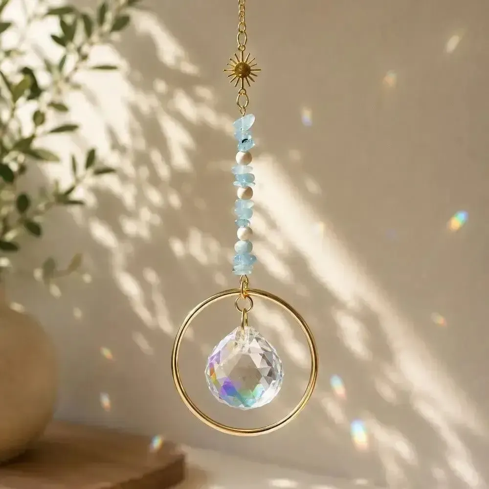 Gifts - Astra Aquamarine Suncatcher - MANDALASHOP