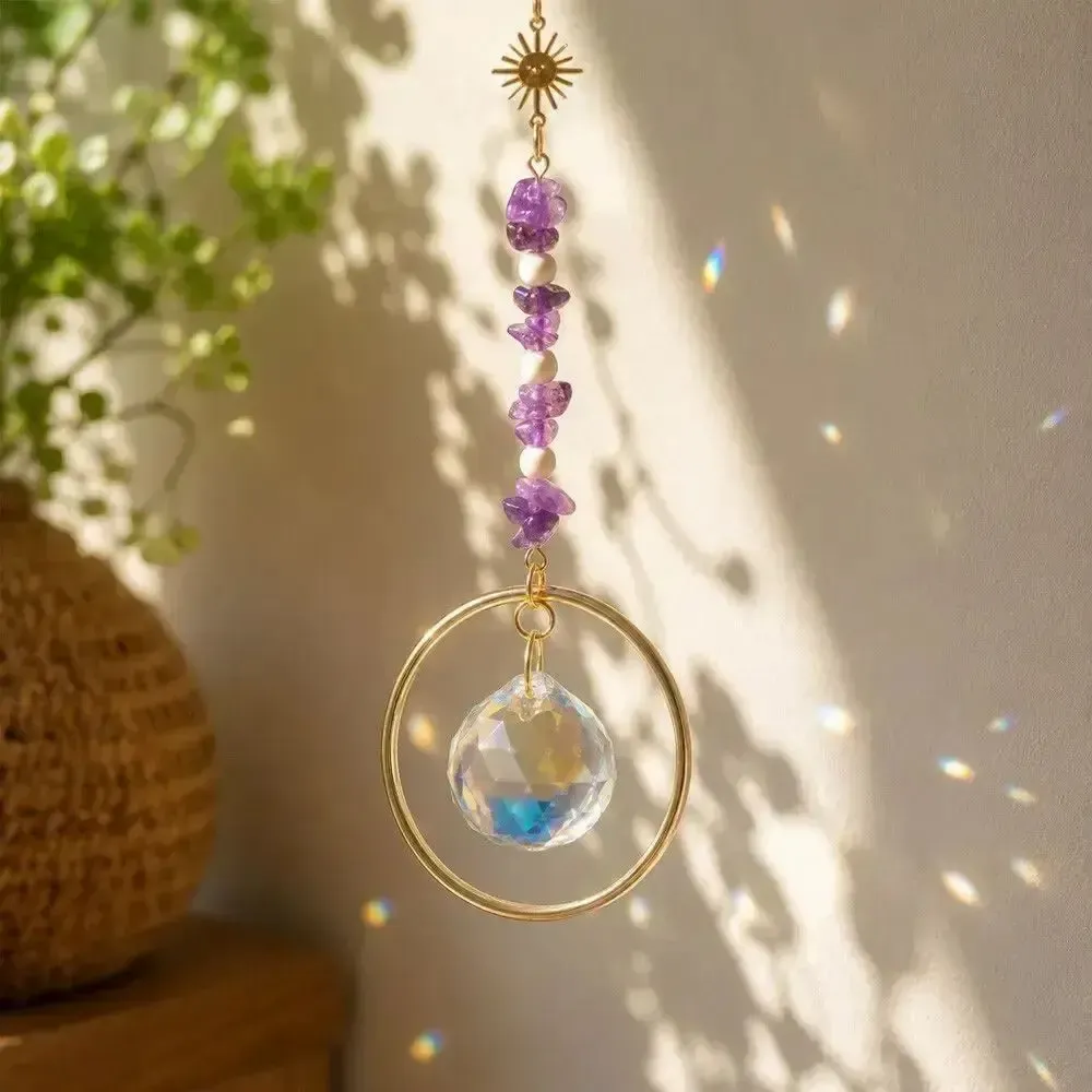 Gifts - Astra Amethyst Suncatcher - MANDALASHOP