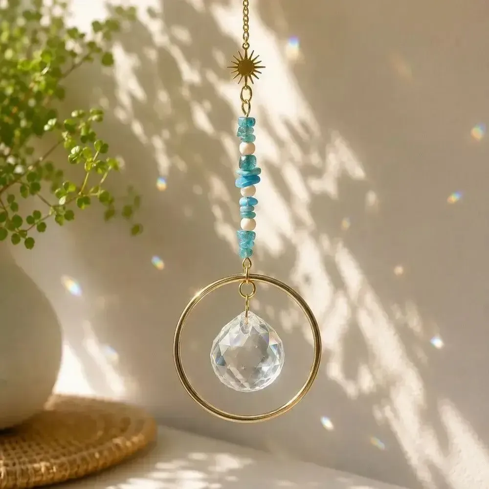 Gifts - Astra Blue Apatite Suncatcher - MANDALASHOP