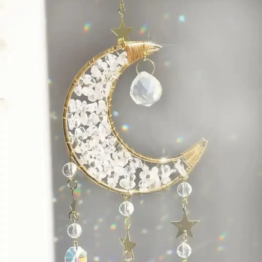 Gifts - Crystal Moon suncatcher - MANDALASHOP