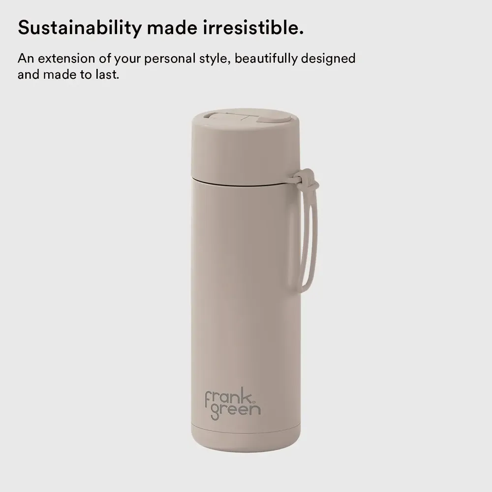 Tasses et mugs - Reusable Bottle with Flip Straw Lid 20oz/595ml - FRANK GREEN LIMITED