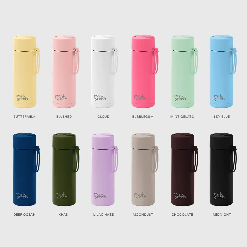 Tasses et mugs - Reusable Bottle with Flip Straw Lid 20oz/595ml - FRANK GREEN LIMITED