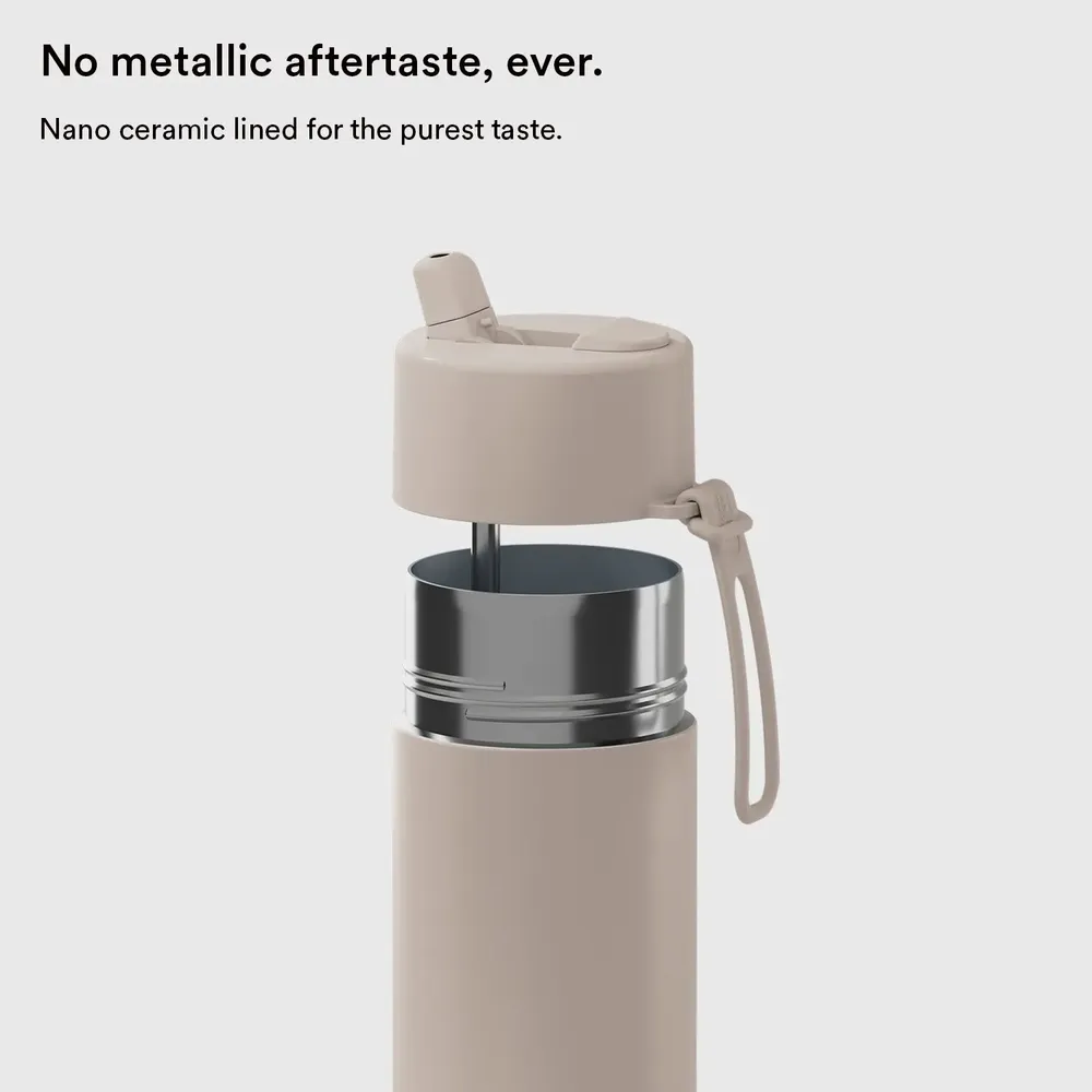 Tasses et mugs - Reusable Bottle with Flip Straw Lid 20oz/595ml - FRANK GREEN LIMITED