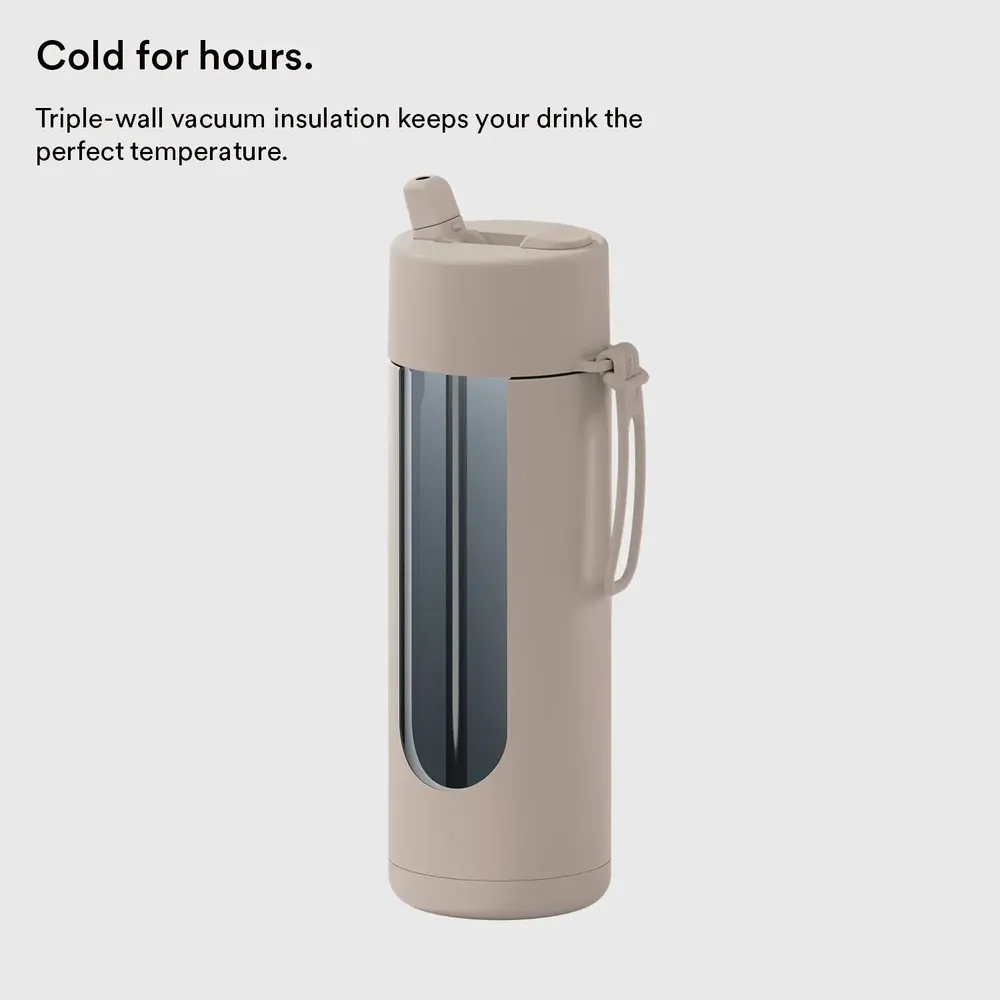 Tasses et mugs - Reusable Bottle with Flip Straw Lid 20oz/595ml - FRANK GREEN LIMITED