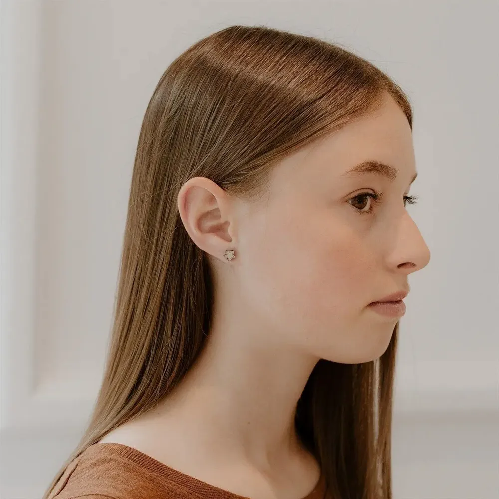 Boucles d'oreilles en bois - Etoiles - LES PETITES HIRONDELLES