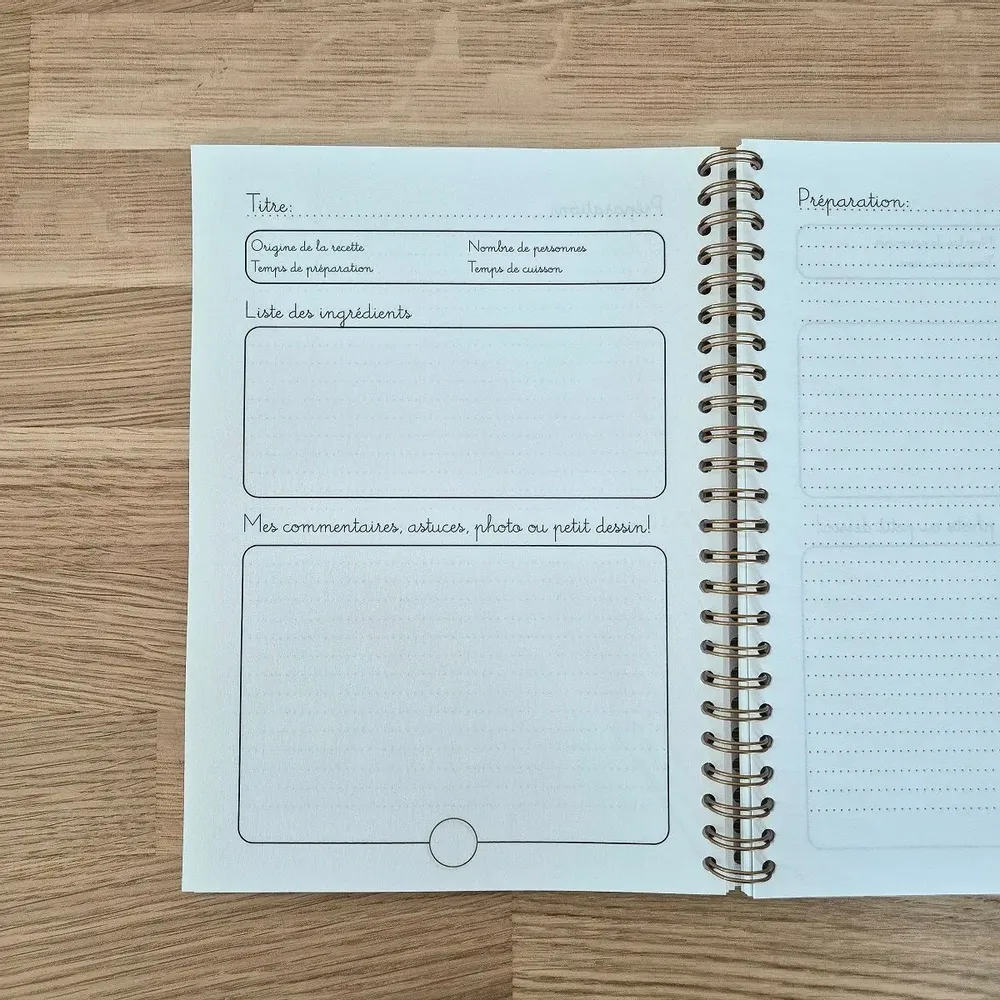 Papeterie bureau - Carnet de recettes de saison - A5 - LES PETITES HIRONDELLES