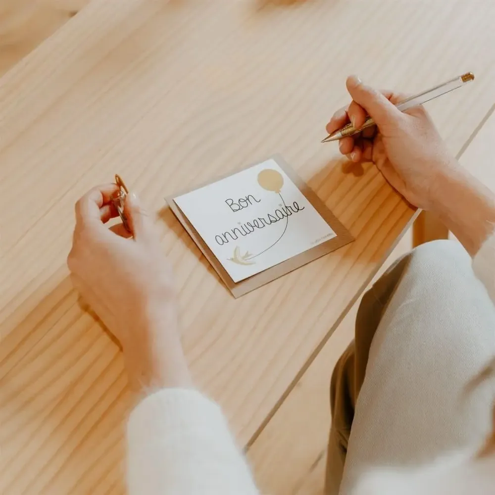 Papeterie bureau - Carte & enveloppe - Bon anniversaire - LES PETITES HIRONDELLES