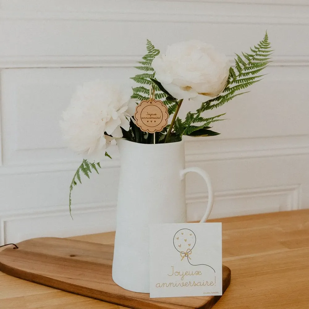 Stationery - Botanical pick - Happy birthday - LES PETITES HIRONDELLES