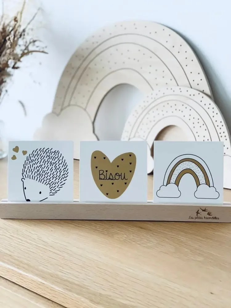 Papeterie bureau - Carte & enveloppe - Bisou - LES PETITES HIRONDELLES