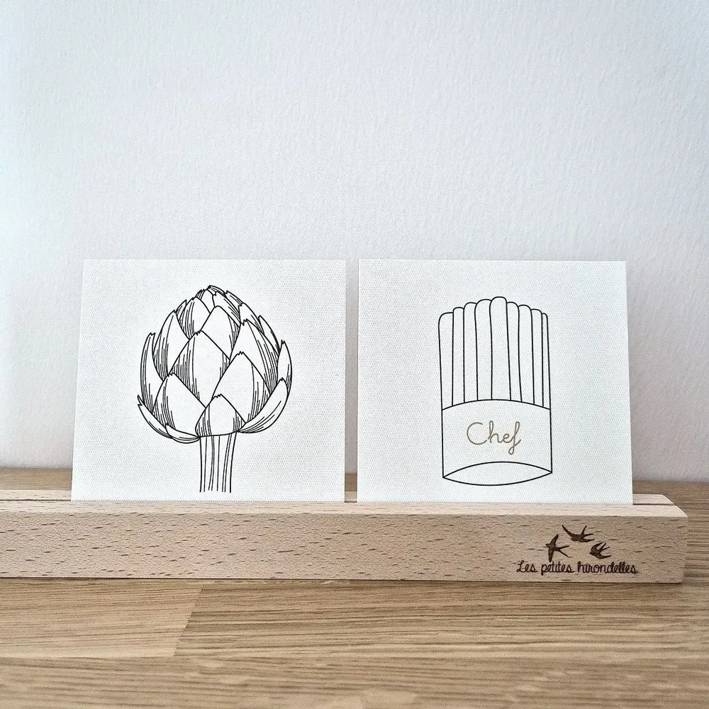 Papeterie bureau - Carte & enveloppe - Chef - LES PETITES HIRONDELLES