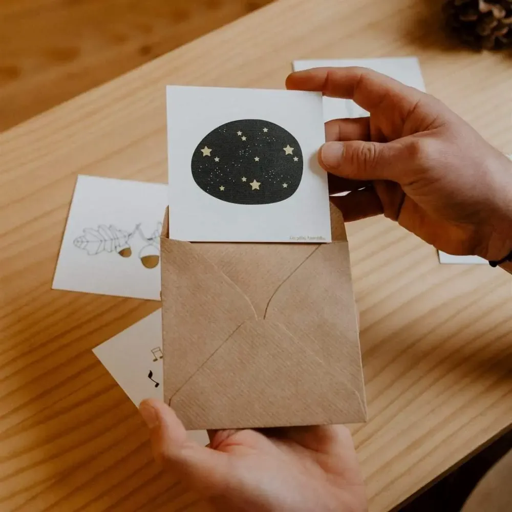 Stationery - Card & envelope - Starry sky - LES PETITES HIRONDELLES