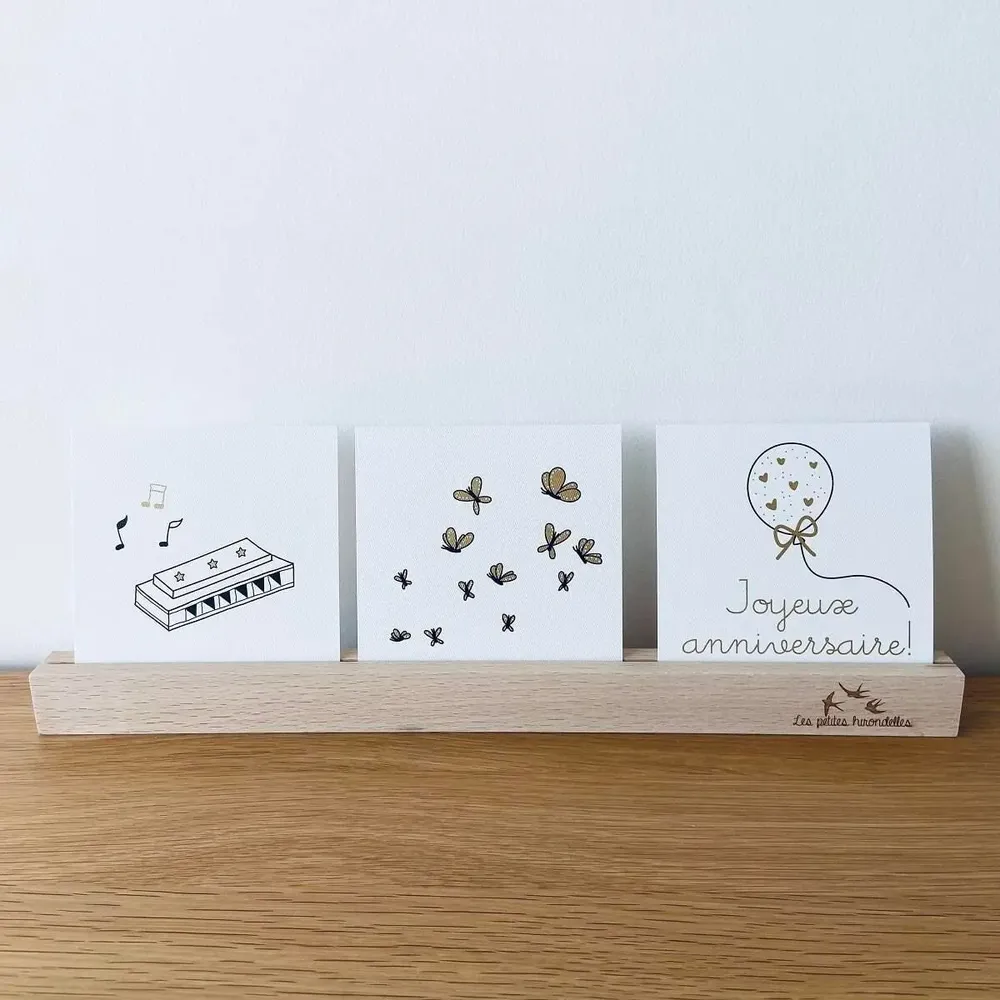 Papeterie bureau - Carte & enveloppe - Joyeux anniversaire - LES PETITES HIRONDELLES