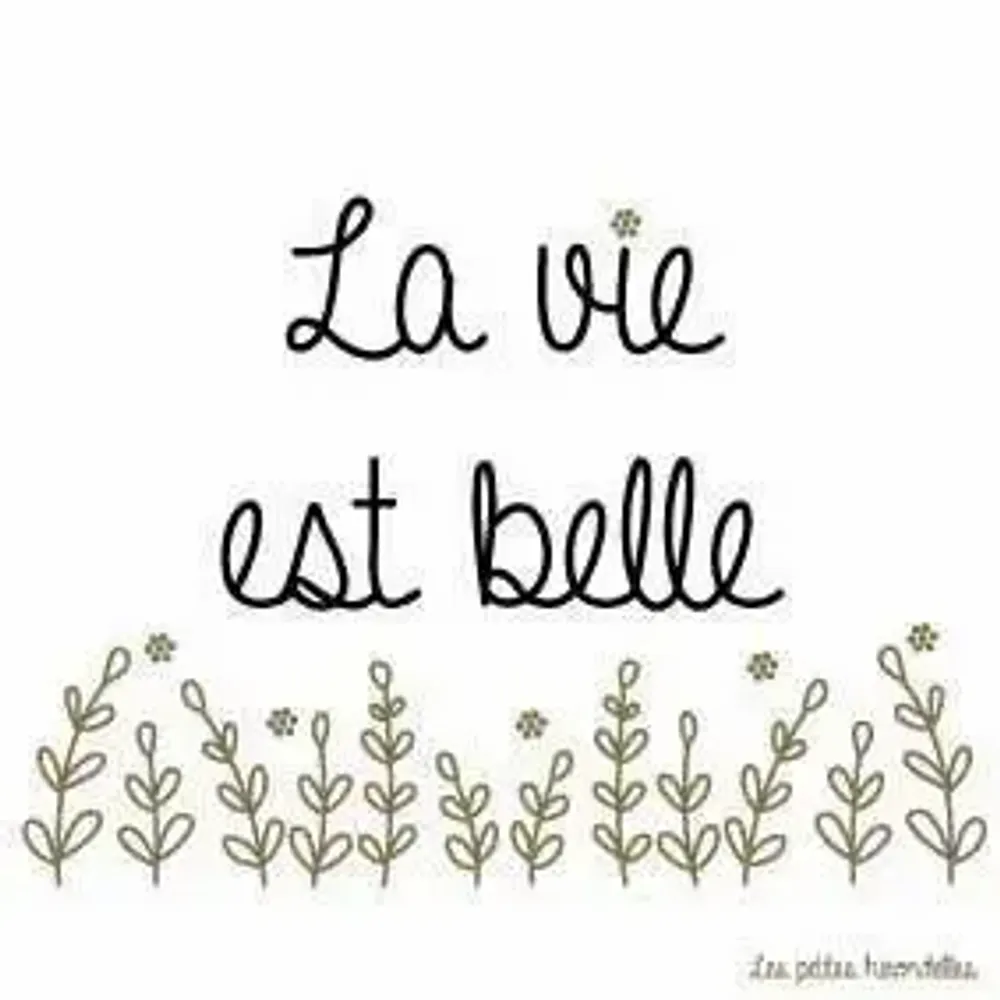 Papeterie bureau - Carte & enveloppe - La vie est belle - LES PETITES HIRONDELLES