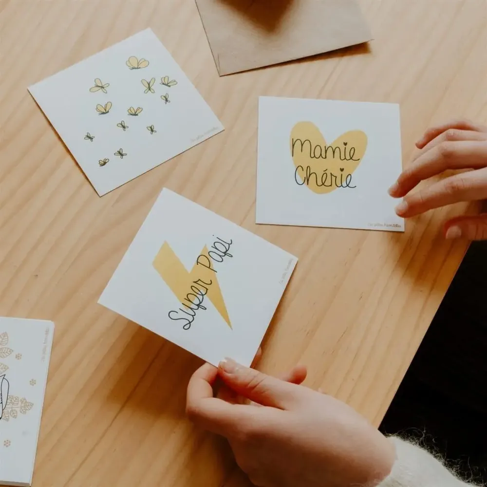 Papeterie bureau - Carte & enveloppe - Mamie chérie - LES PETITES HIRONDELLES
