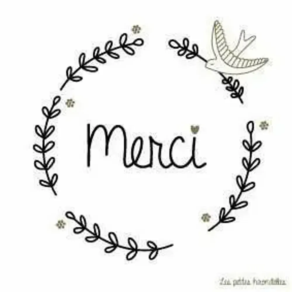 Papeterie bureau - Carte & enveloppe - Merci - LES PETITES HIRONDELLES