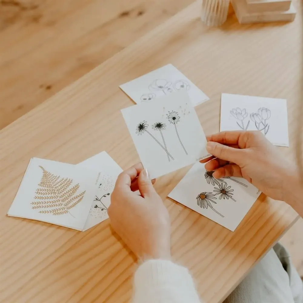 Papeterie bureau - Carte & enveloppe - Pissenlits - LES PETITES HIRONDELLES