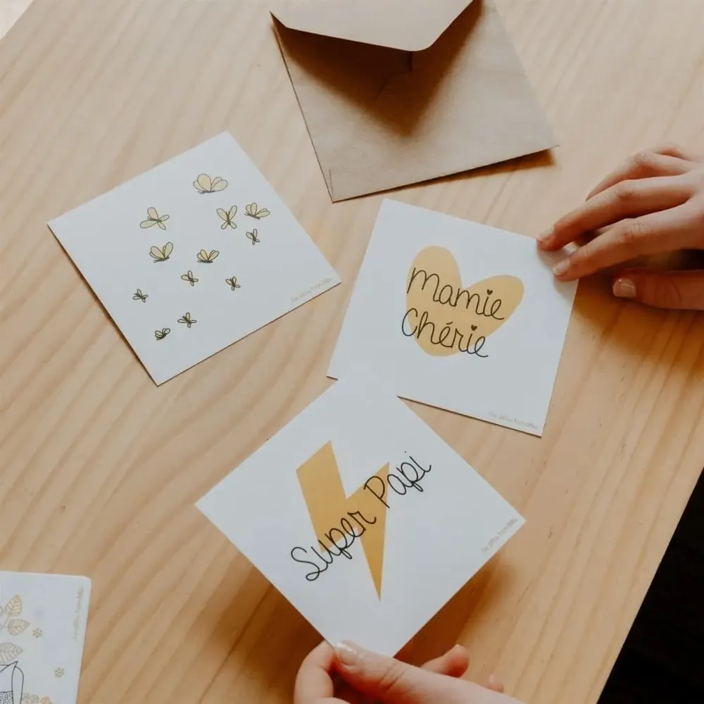 Papeterie bureau - Carte & enveloppe - Super Papa - LES PETITES HIRONDELLES