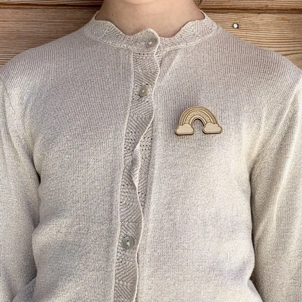 Wooden pin's - Rainbow - LES PETITES HIRONDELLES