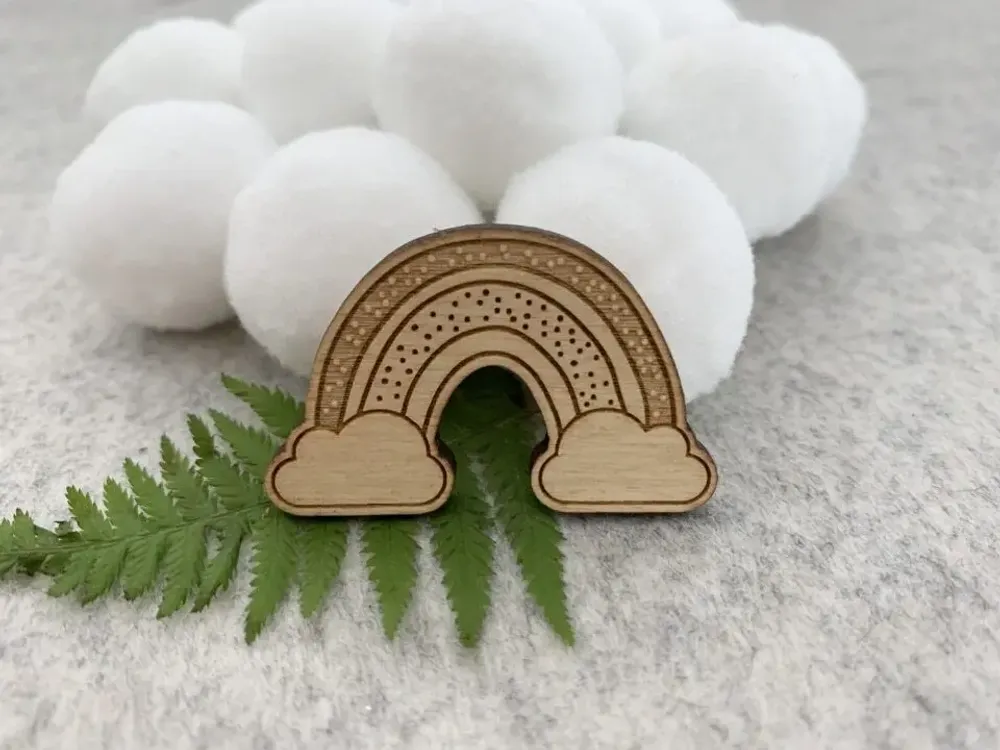 Wooden pin's - Rainbow - LES PETITES HIRONDELLES