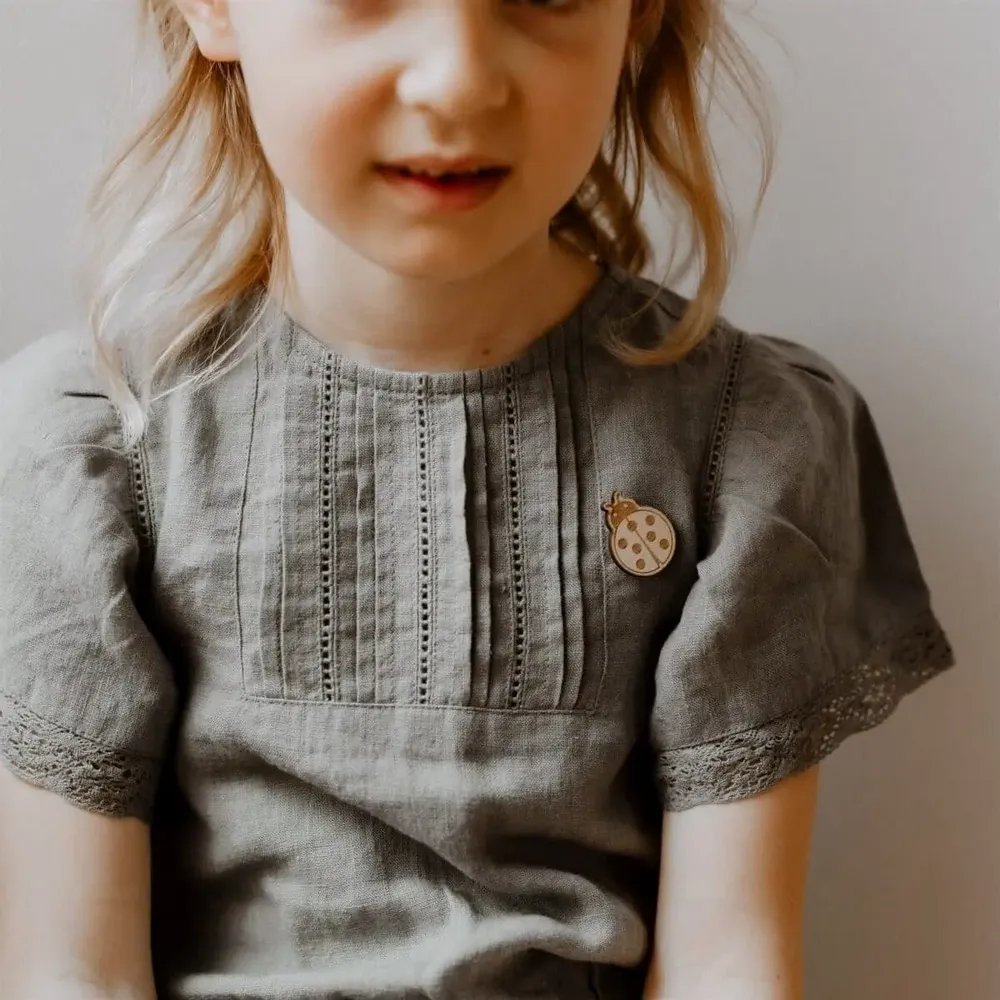 Wooden pin's - Ladybird - LES PETITES HIRONDELLES