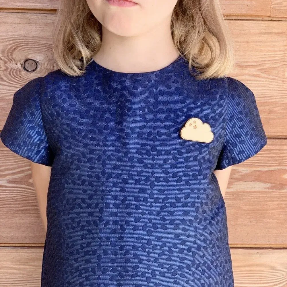 Wooden pin's- Cloud - LES PETITES HIRONDELLES