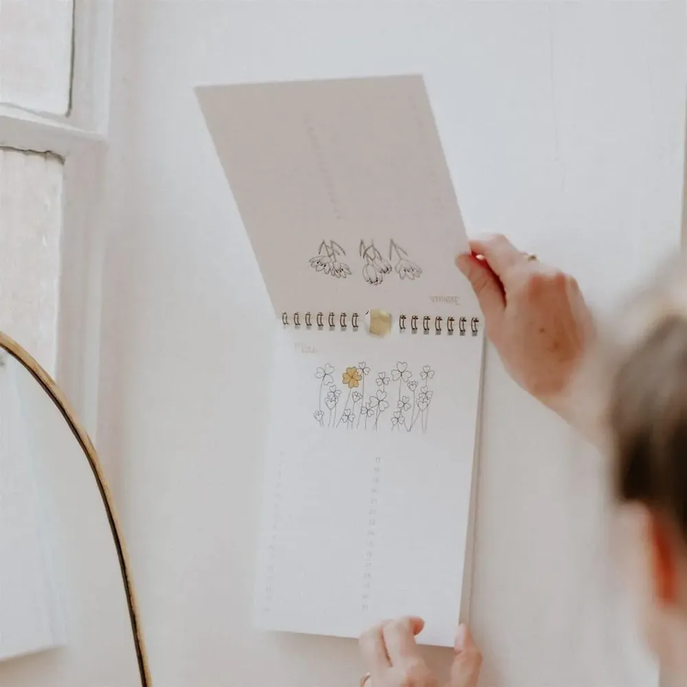 Papeterie bureau - Calendrier des Anniversaires Botanique - LES PETITES HIRONDELLES