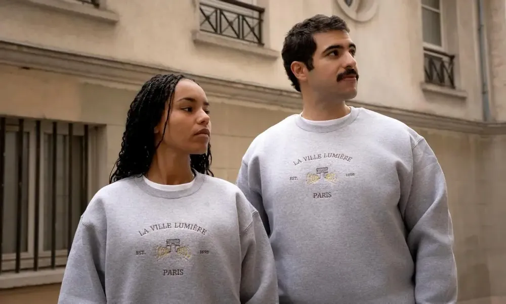 Apparel - Crewneck Ville Lumière - Embroidered - STUDIO COT COT