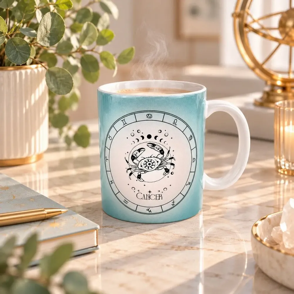 Cadeaux - Mug signe astrologique Cancer - MANDALASHOP