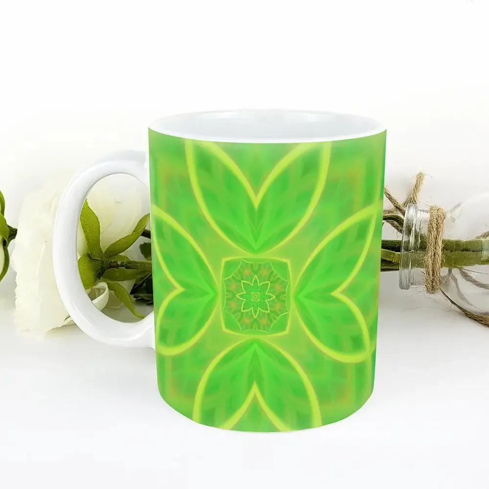 Cadeaux - Mug mandala de la Légèreté (vert) - MANDALASHOP
