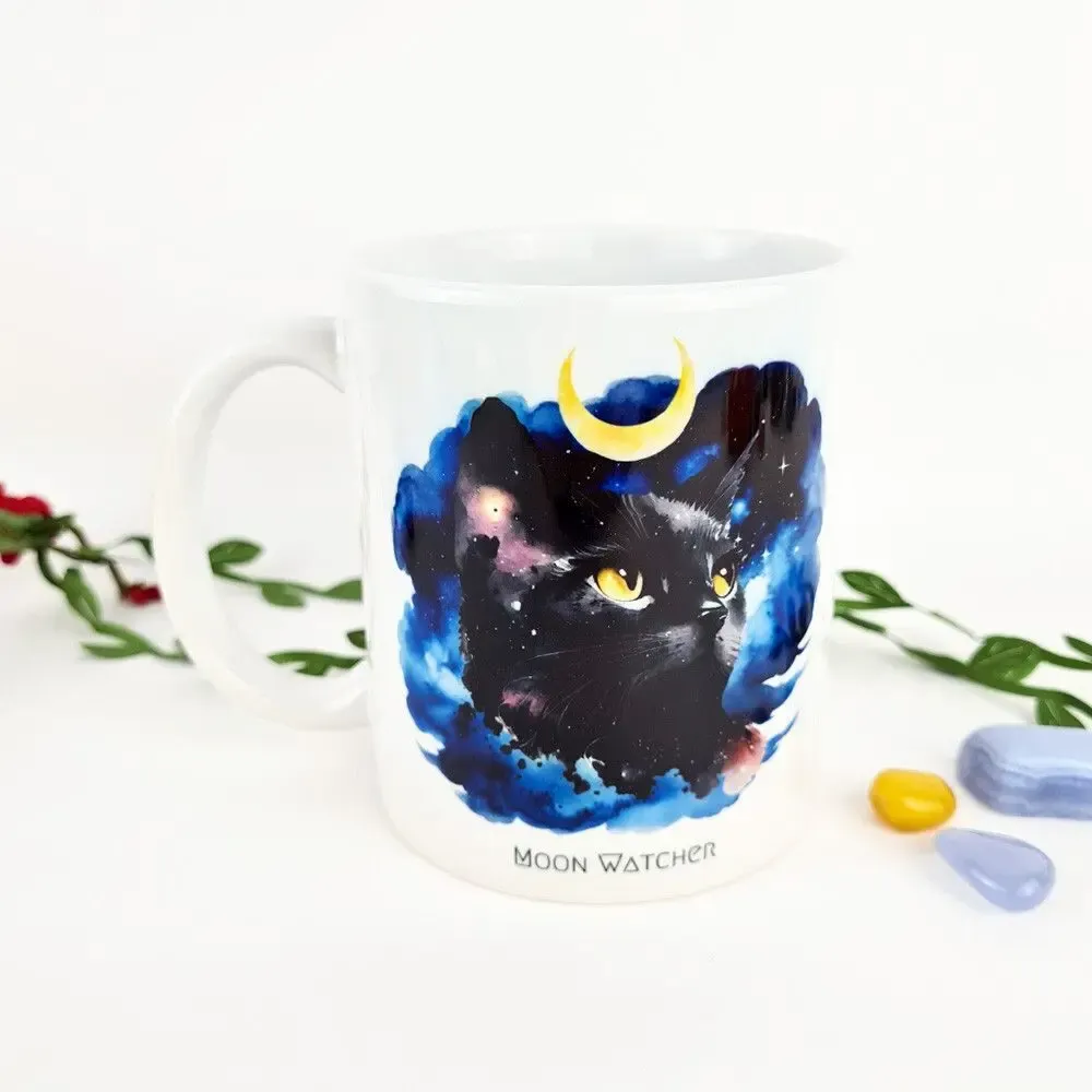 Cadeaux - Mug witchy veilleur de lune - Moon Watcher - MANDALASHOP