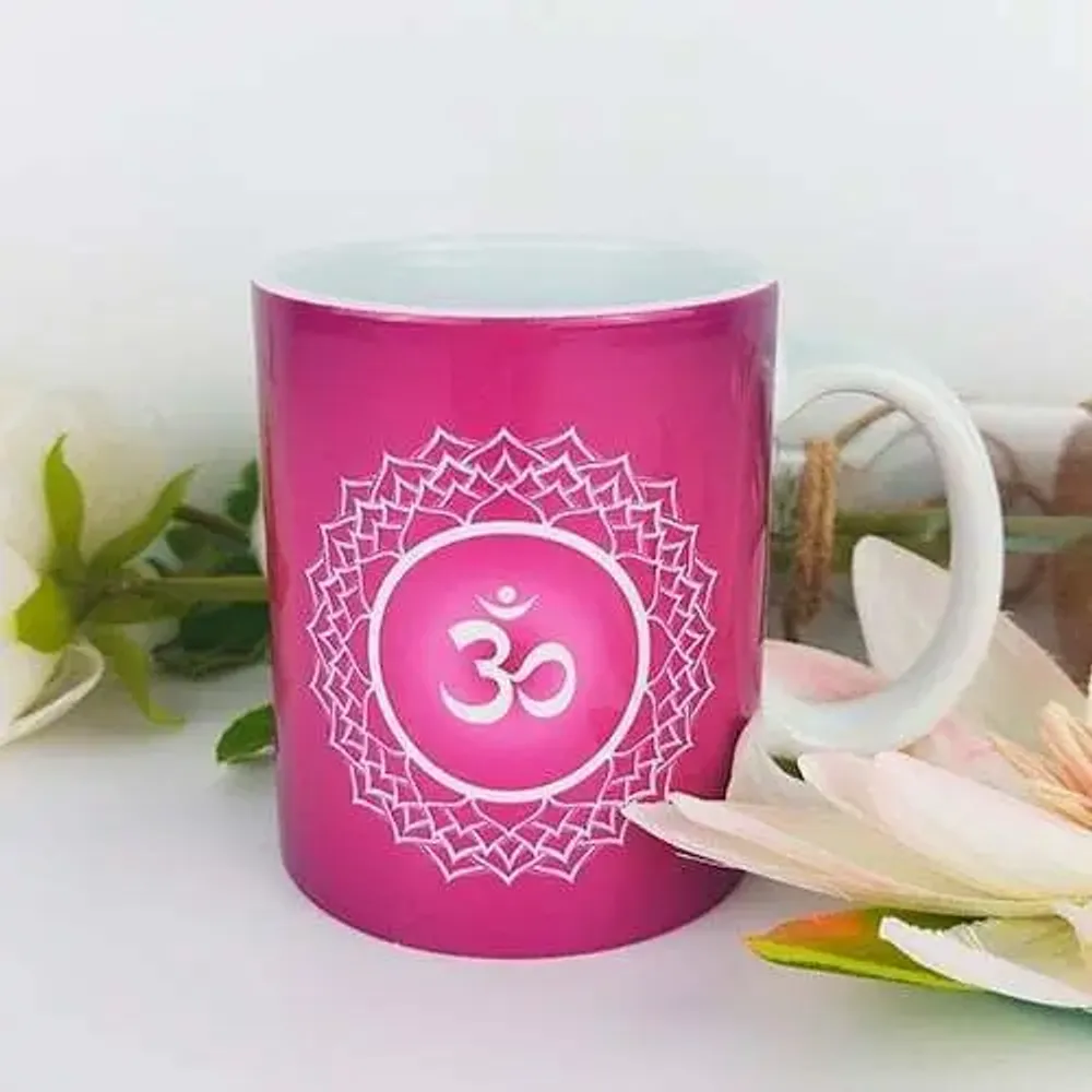Cadeaux - Mug Om - Aum (chakra indien violet) - MANDALASHOP