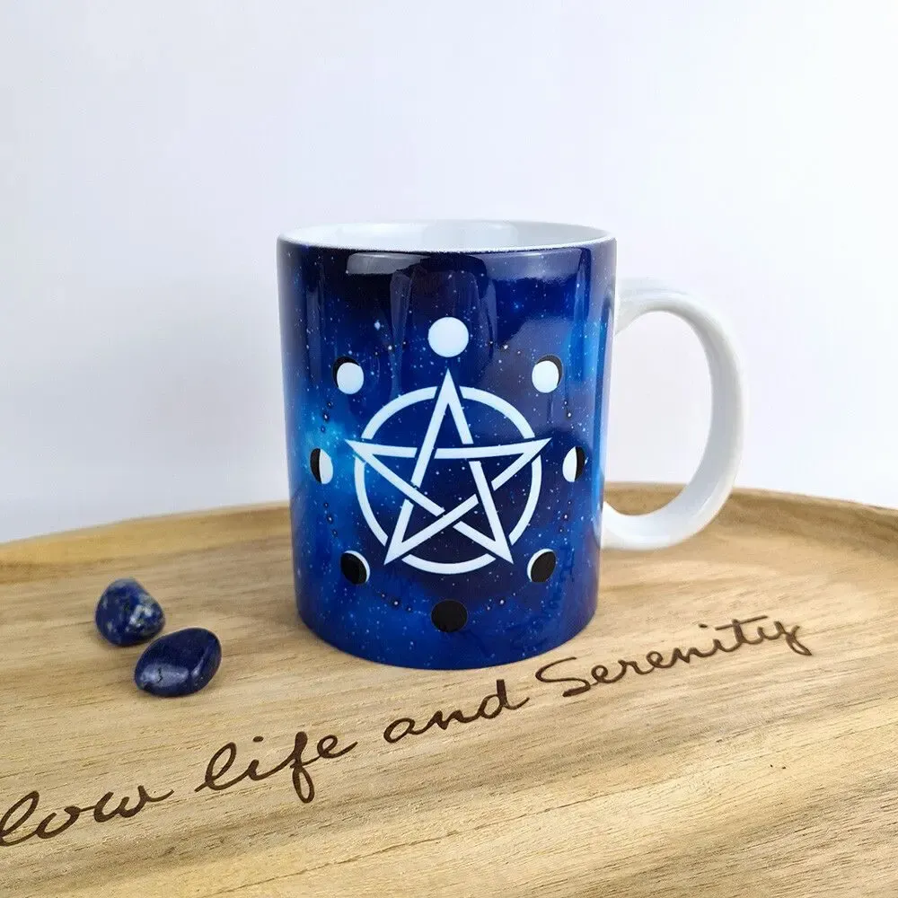 Cadeaux - Mug Pentacle phases de la lune - MANDALASHOP